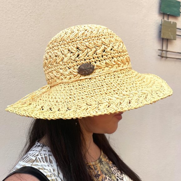 New Panama Jack Crocheted Toyo Sun Hat main image 6